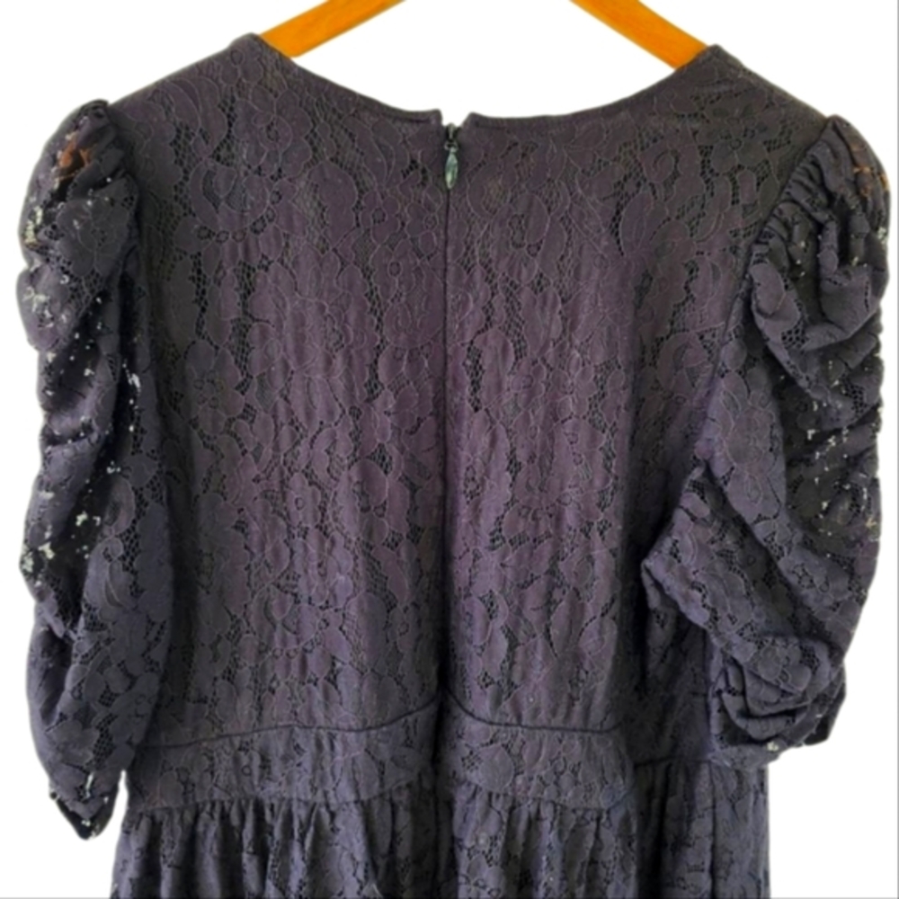 Torrid Black Lace Overlay Party Cocktail Midi Dress Plus Size 20 - Picture 7 of 11